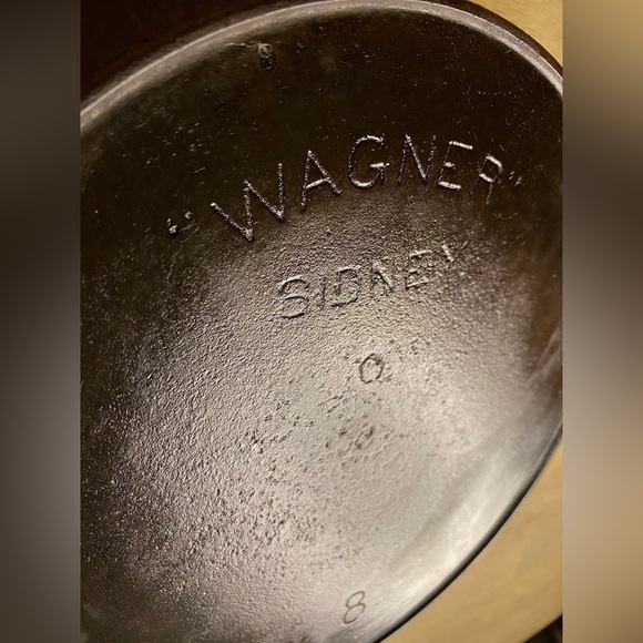 "Wagner" Sidney. O. 8 Cast Iron Skillet Heat Ring Restored Flat Early 1900s - Picture 7 of 7